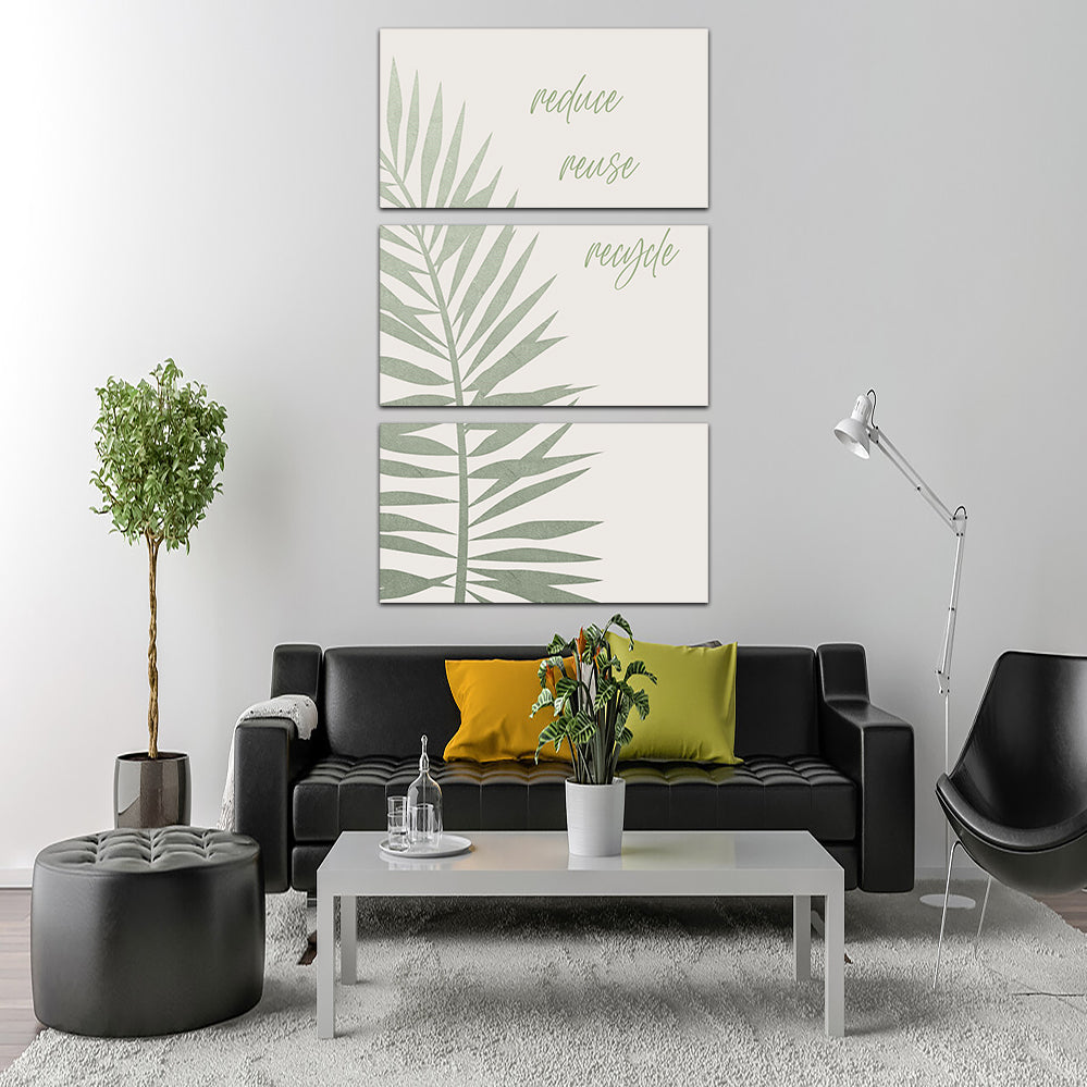 Eco-Friendly Reduce - Reuse - Recycle Wall Art by Melanie Viola