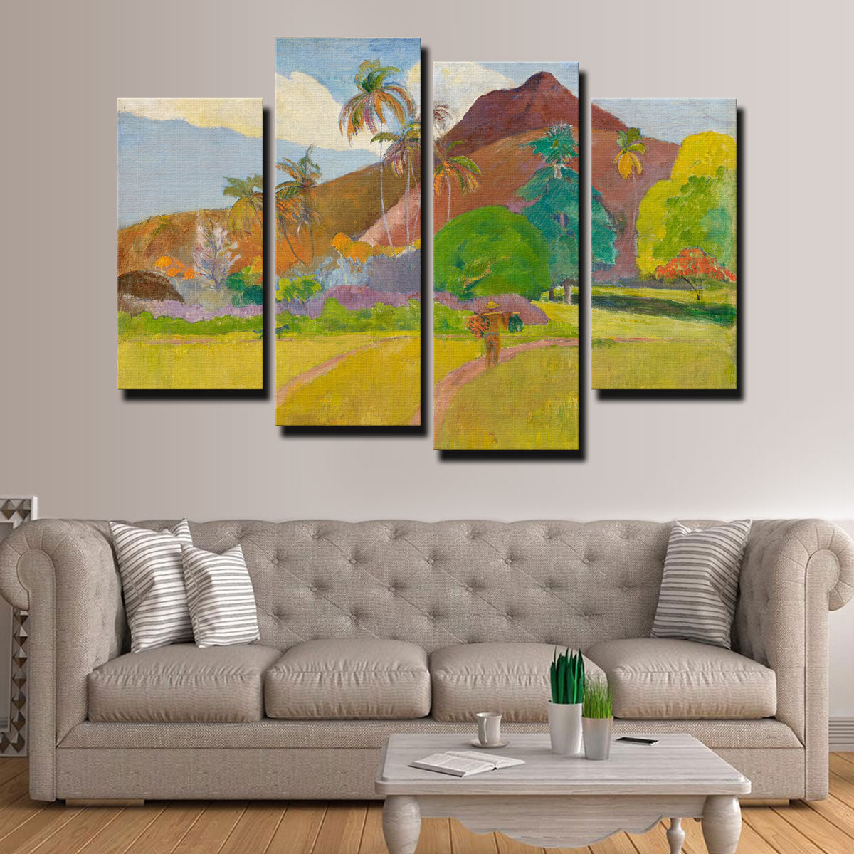Stunning Paul Gauguin Mountain Wall Art