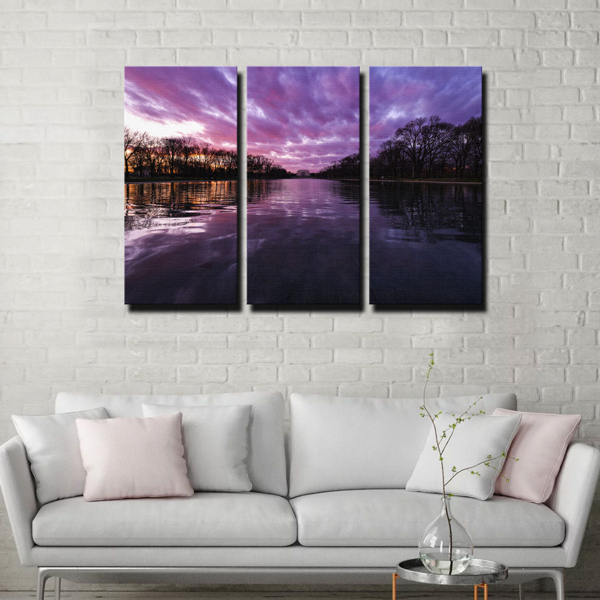 Exquisite Reflecting Pool Wall Art by Dennis Maida