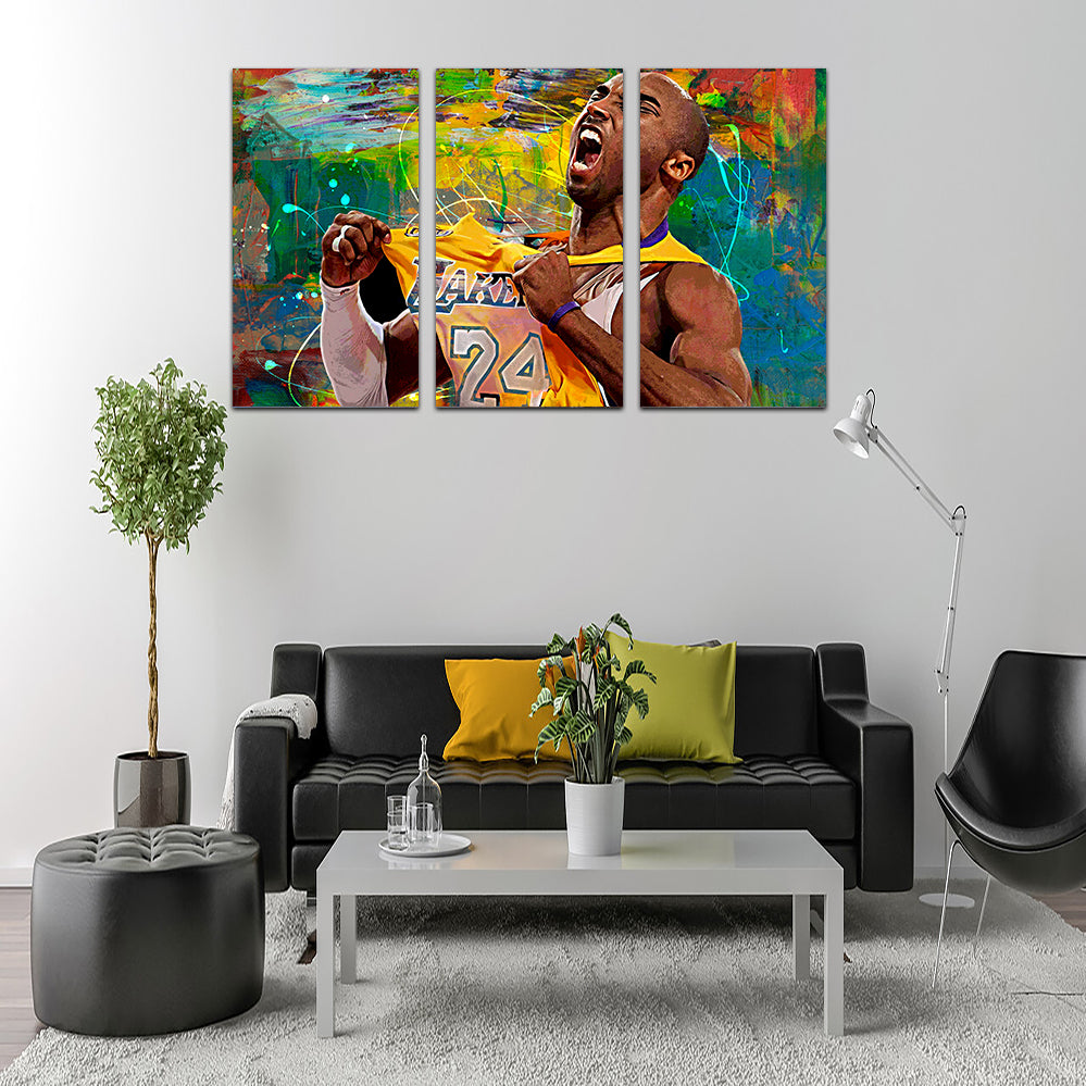 Stunning The Black Mamba Yellow Blend Wall Art for Home Decor
