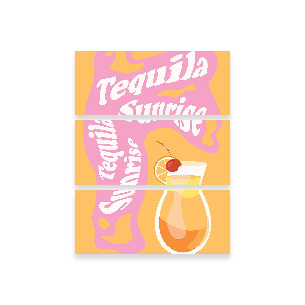 Tequila Sunrise Wall Art - Stunning Decor from Groovy Vibe Studio