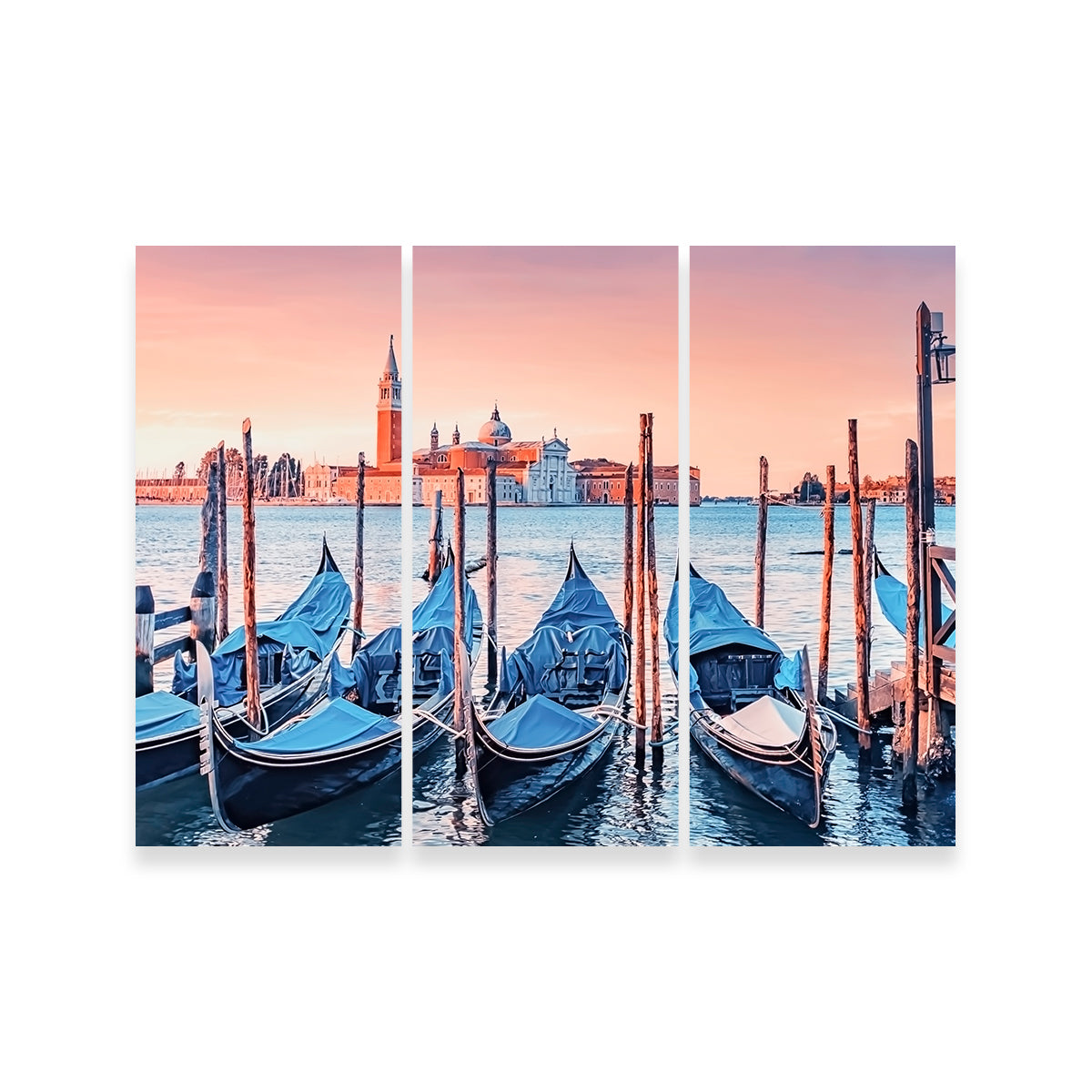 Stunning Gondolas In The Morning Wall Art for Your Home Decor