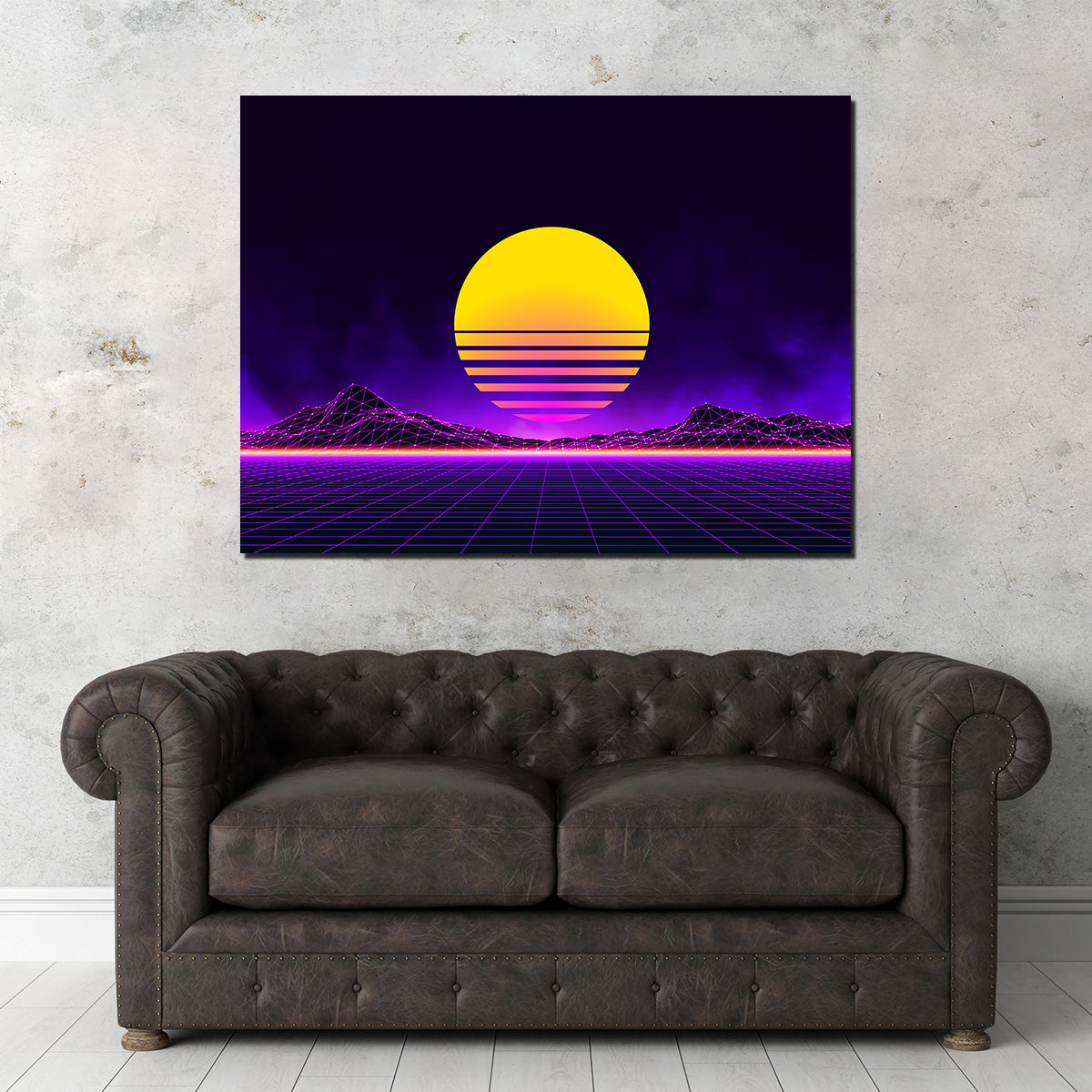 Stunning Retro Landscape Wall Art