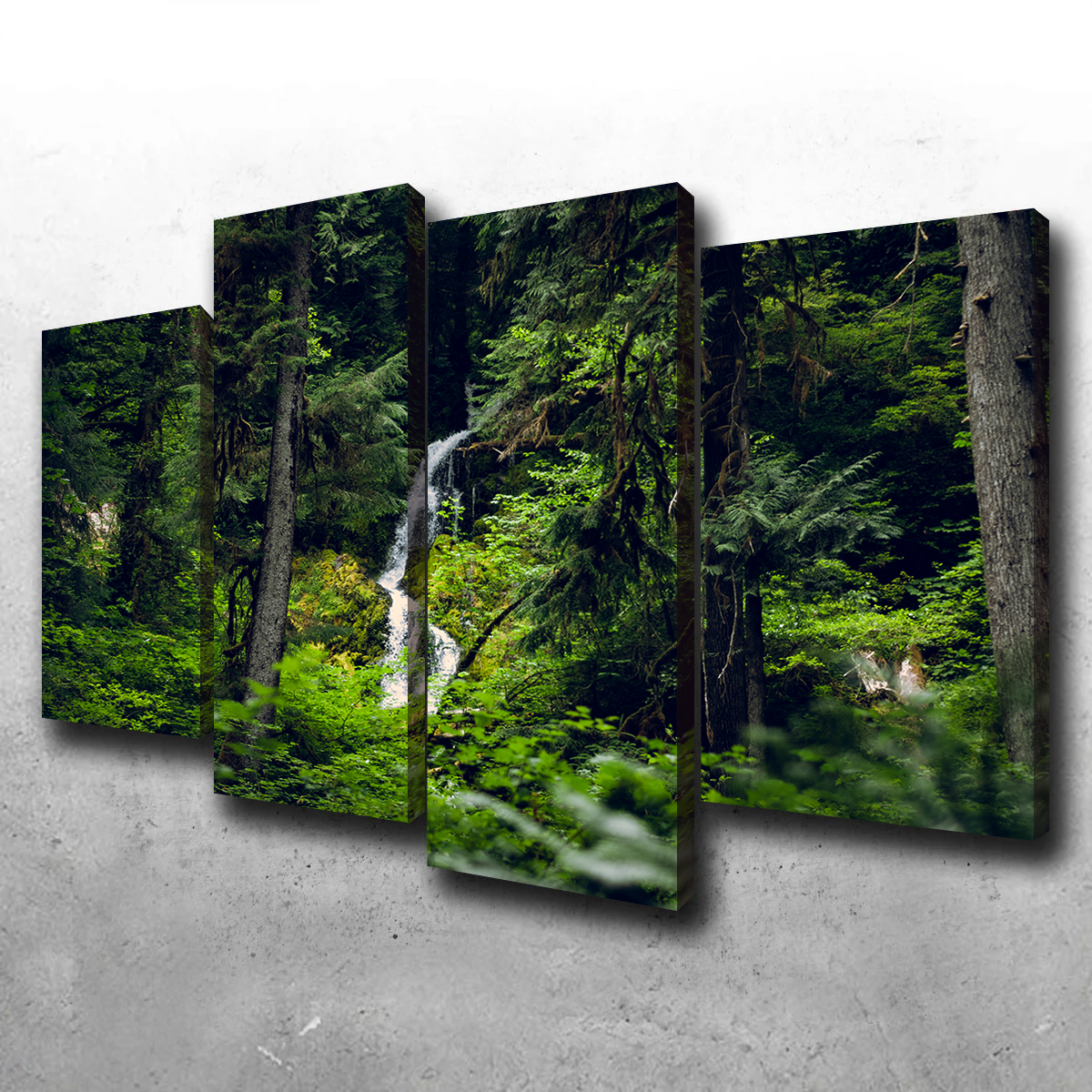 Exquisite Rainforest Waterfall Wall Art by Kyle Sherry