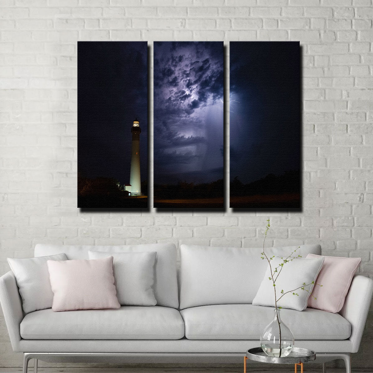 Stunning Light Storm Wall Art by Dennis Maida
