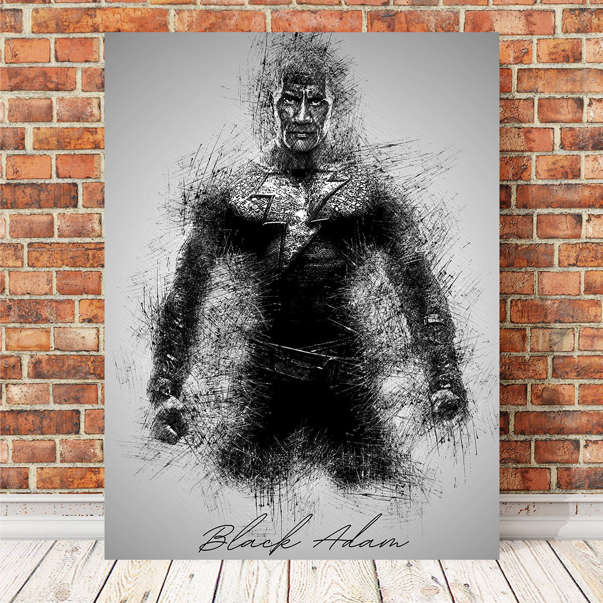 Stunning Black Adam Wall Art for Home Decor
