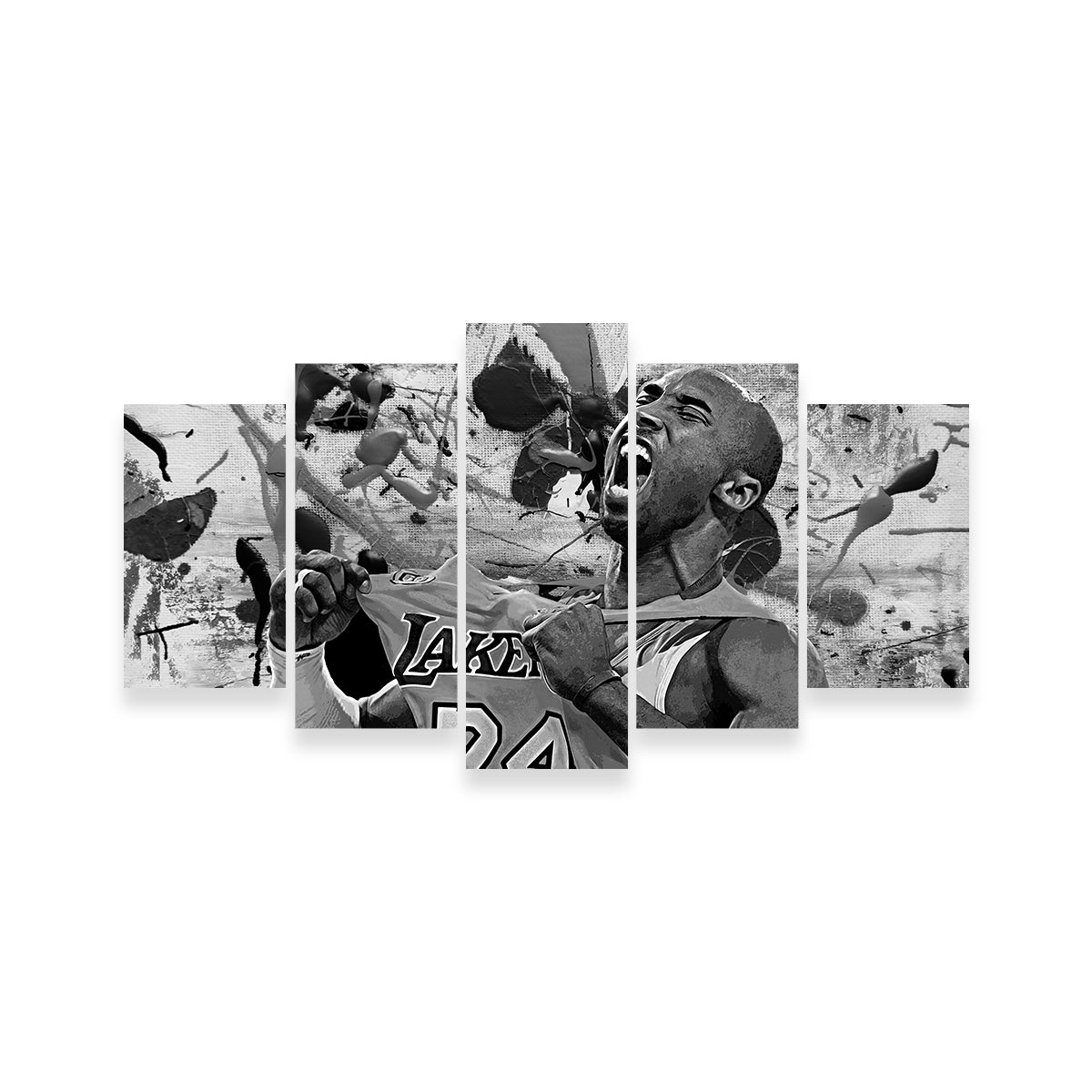 Stunning The Black Mamba Grayscale Wall Art for Modern Interiors