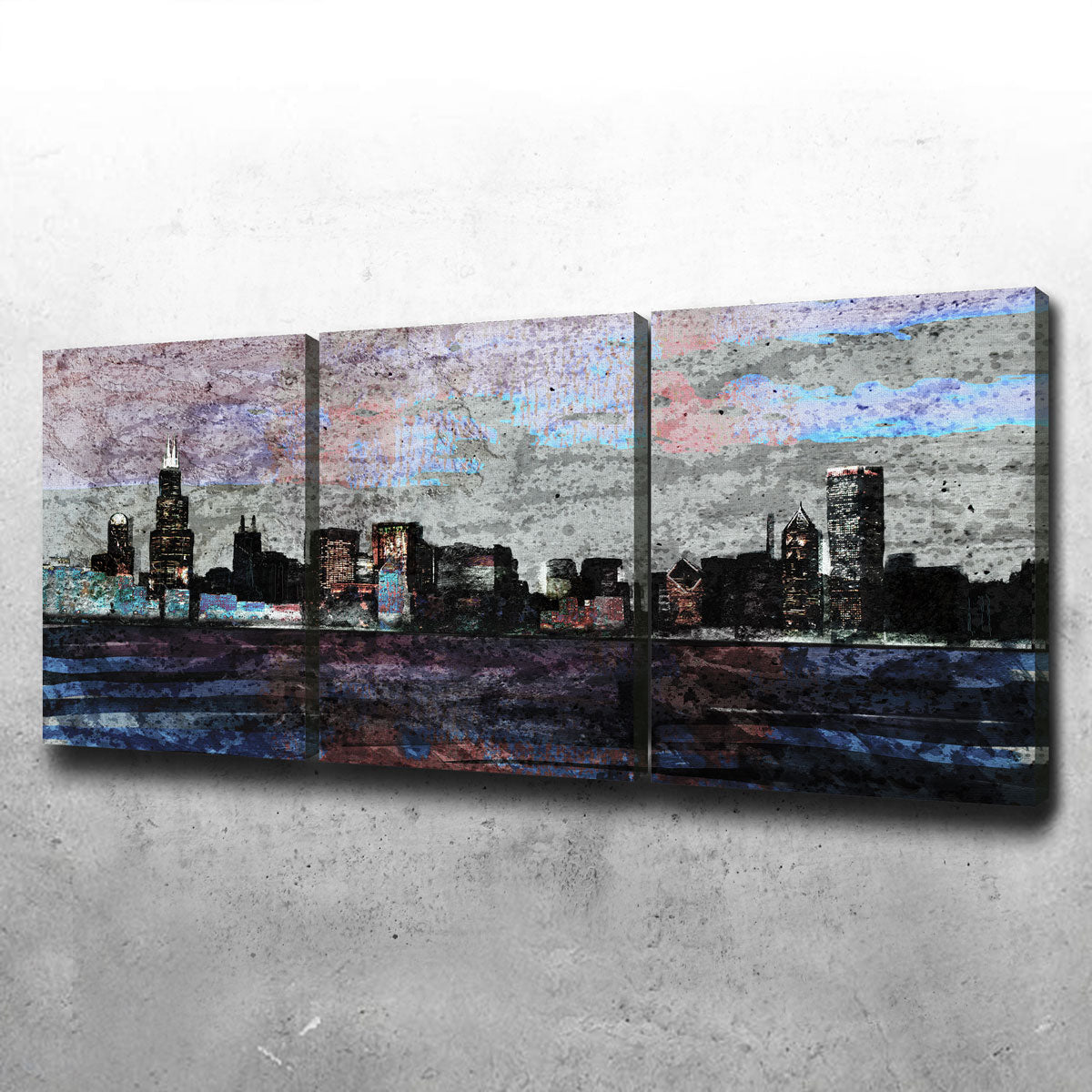 Stunning Dusk Chicago Skyline Wall Art for a Chic Home Decor