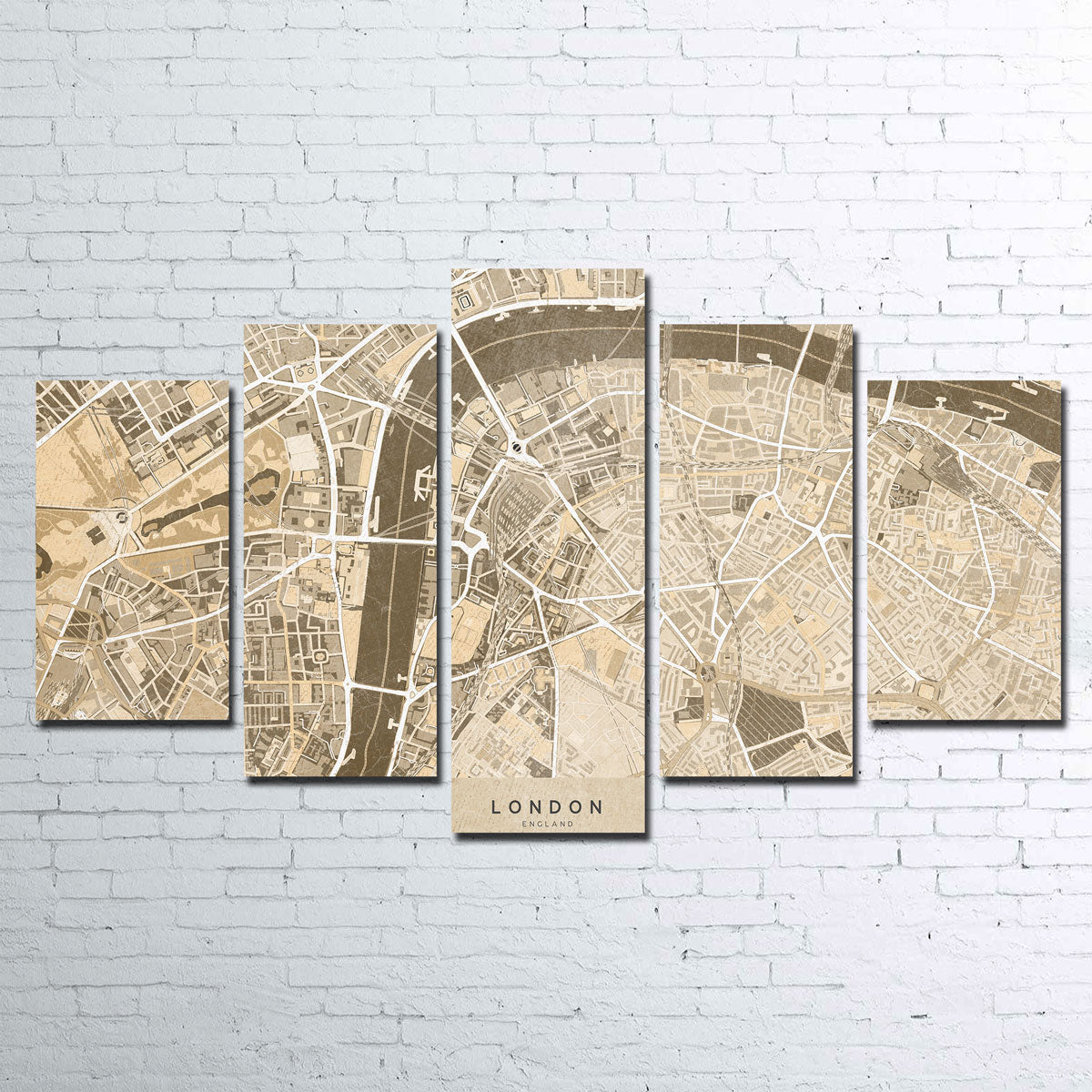 Stunning London Map 3 Wall Art by Blursbyai