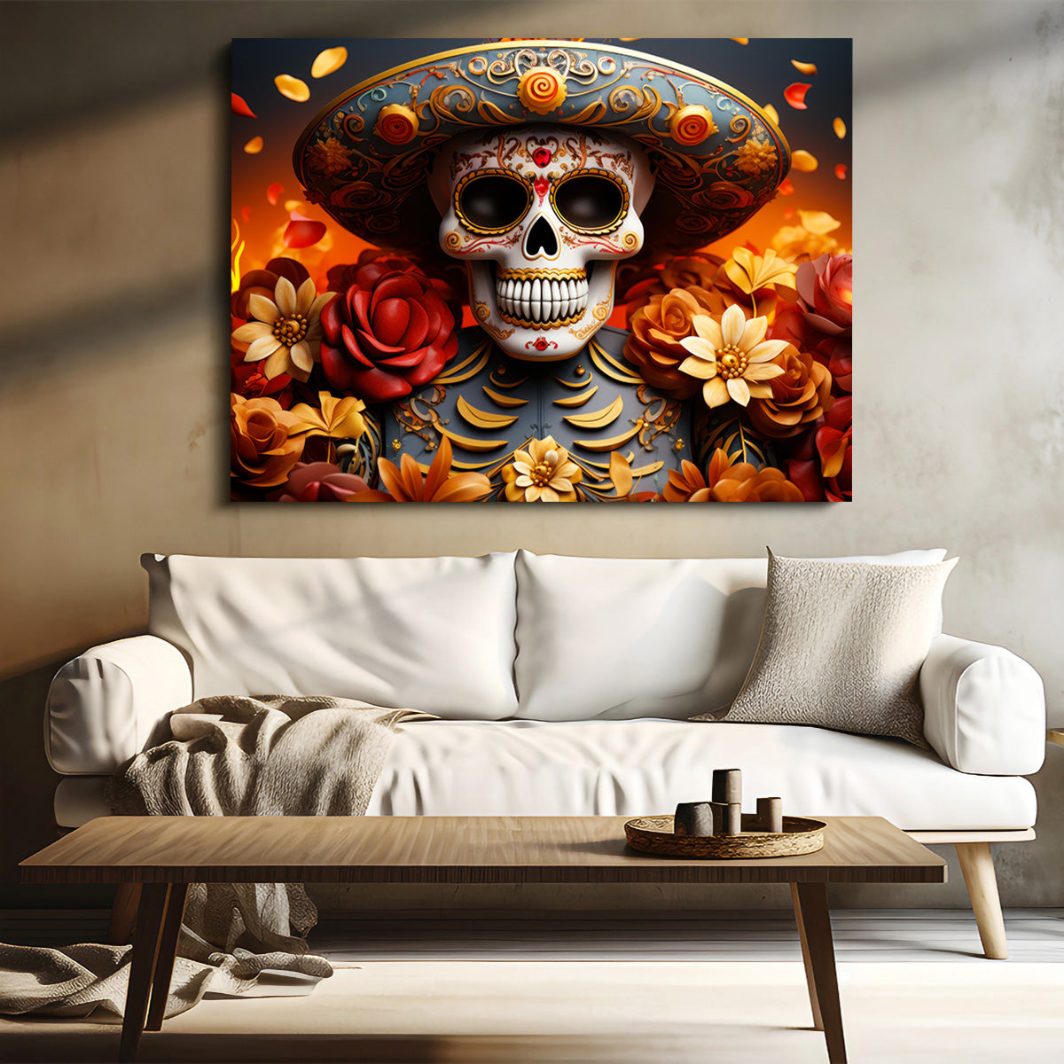 Authentic Day of the Dead Skull Wall Art for Stunning Home Decor